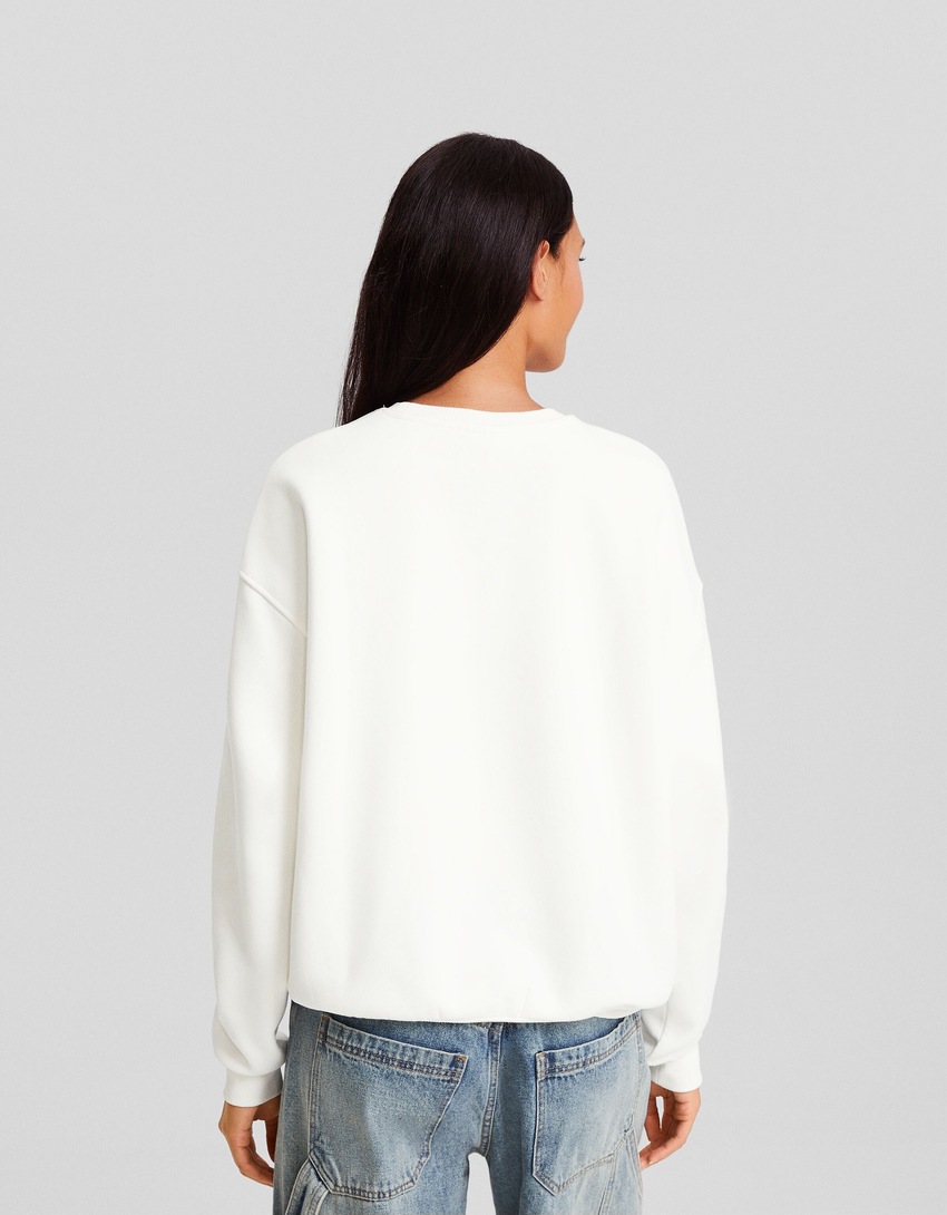 Moletom estampado oversized