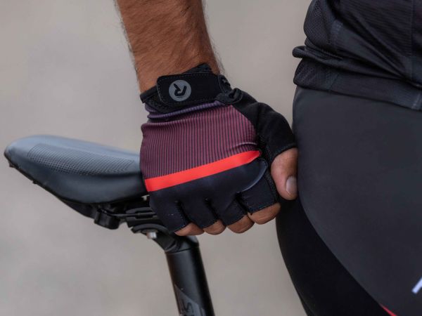 Rogelli Hero 2 Cykelhandsker, Black/Red