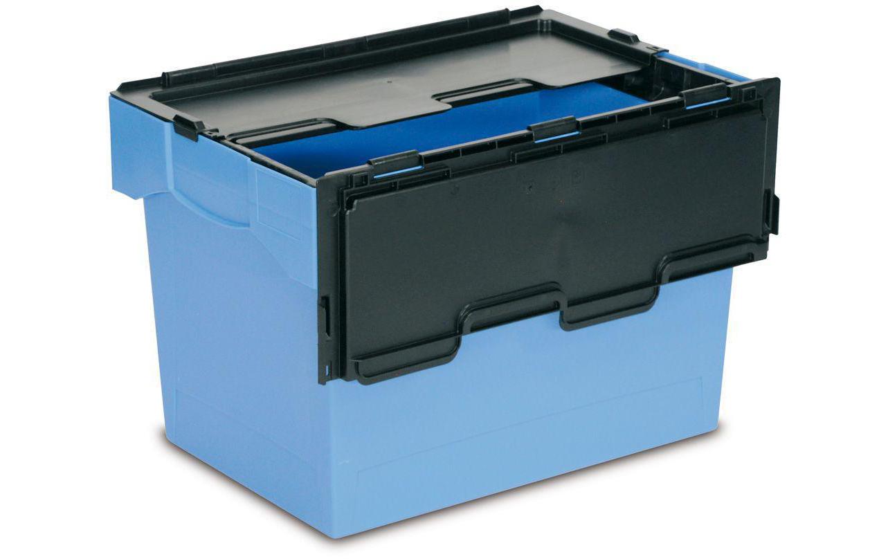 Schachtelbehälter NESCO 600 x 400 x 400 mm BlauSchachtelbehälter mit Bügel