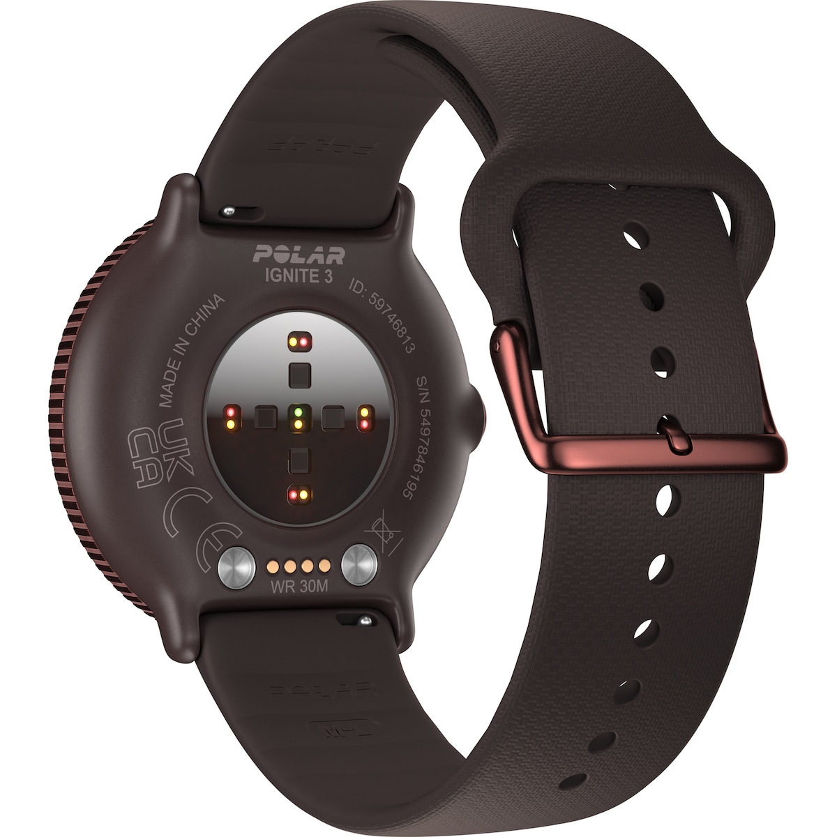 Polar Ignite 3 sportsklokke S-L (kobber/brun)