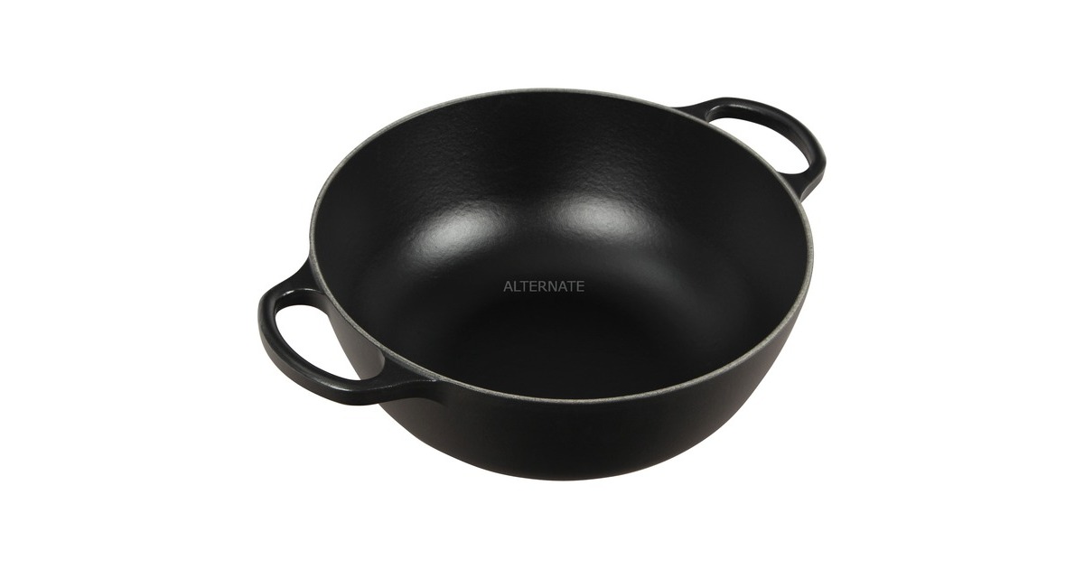 Le CreusetSignature Collection Marmite kookpan  (Zwart (mat), 26 cm)
