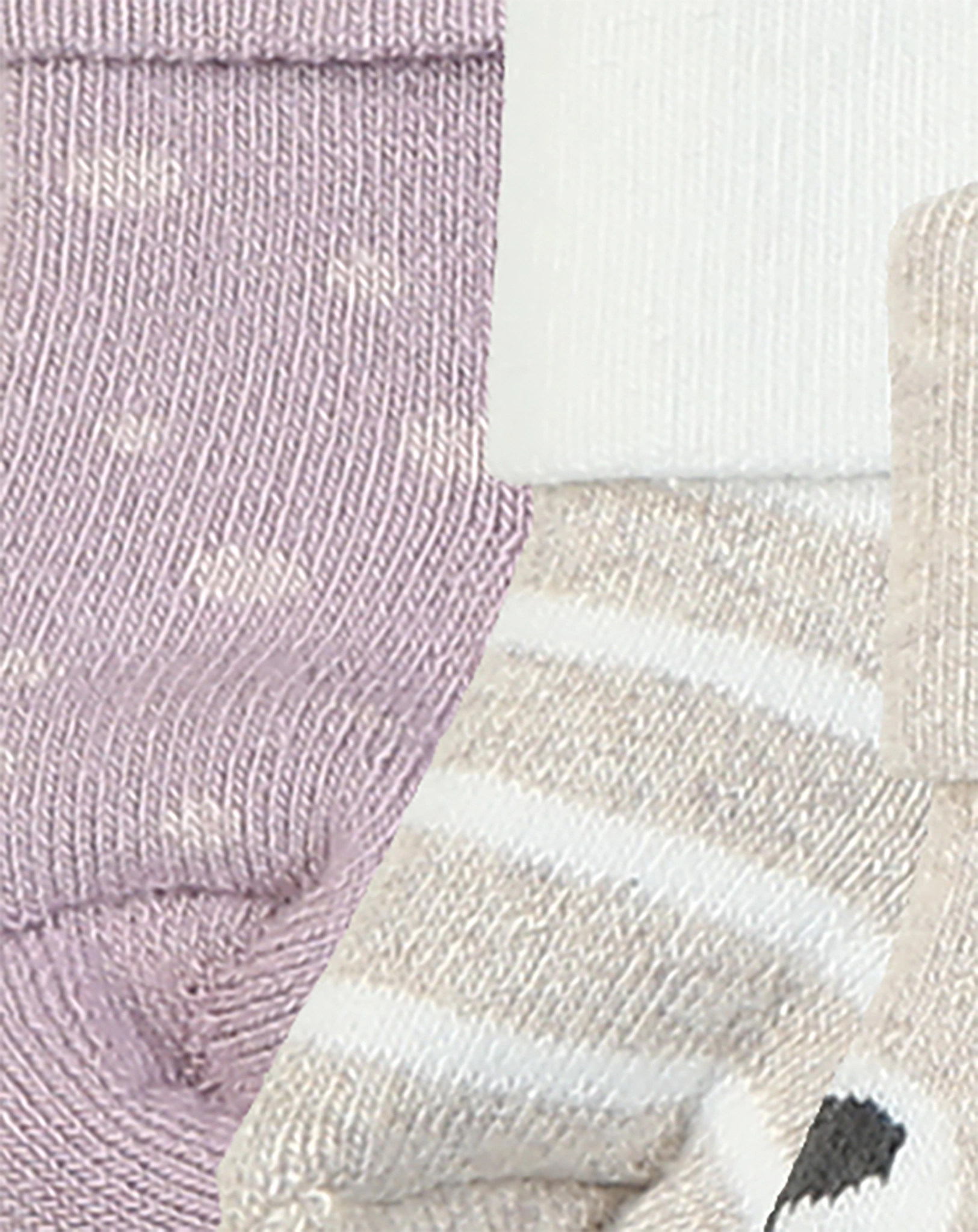 Babysocken BÄR 6er Pack in dusty mauve/beige