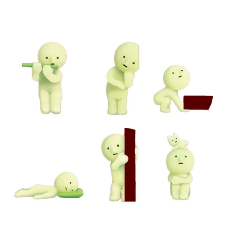(12er Set) Miniatur Leuchtfiguren Glow in the Dark Überraschung Sammelfigur Fluoreszierende Aufsteller - Wohnzimmer