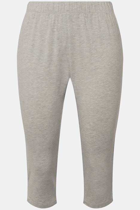 Capri-Leggings, seitliches Spitzenband, Biobaumwolle