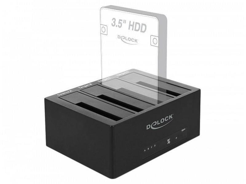 Delock Docking- und Klonstation 64063  für 4x SATA HDD / SS Dockingstation für vier 2,5