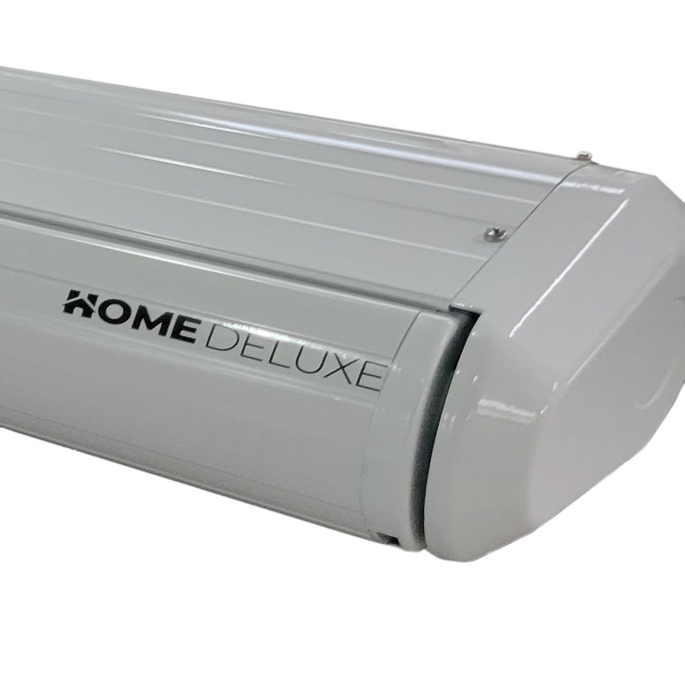 Home Deluxe - LED Full Cassette Zonnescherm ELOS - Zandkleurig, 500 x 300 cm - incl. wind- en zonsensor, afstandsbediening, handslinger, bevestigingsmateriaal | Terrasoverkapping, zonwering, windscherm