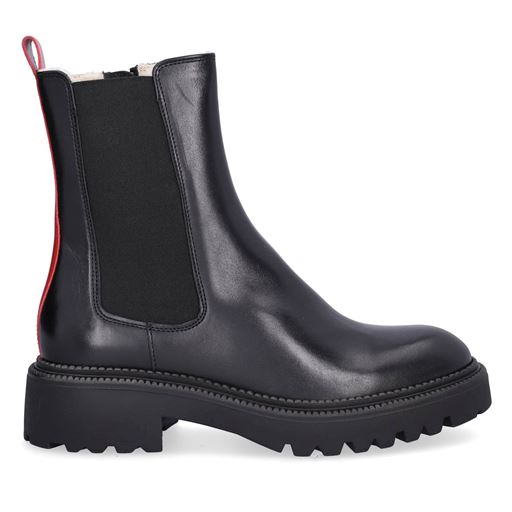 Billi Bi A7199 Støvler, Black Calf/Red, 40