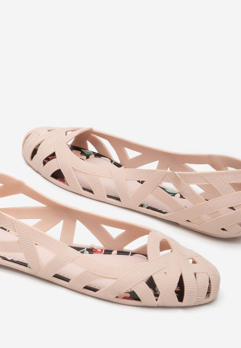 Ballerines perforées nude Latilia