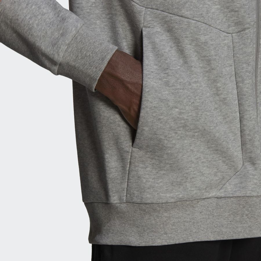 adidas Sweat à Capuche Essentials for Gameday Full Zip - Gris