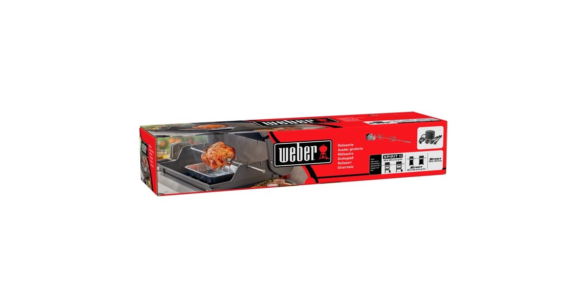 WeberBraadspit - Spirit-serie rotisserie  (Zilver/zwart)