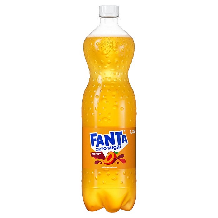 FANTA ohne Zucker 1,25 l, Mango
