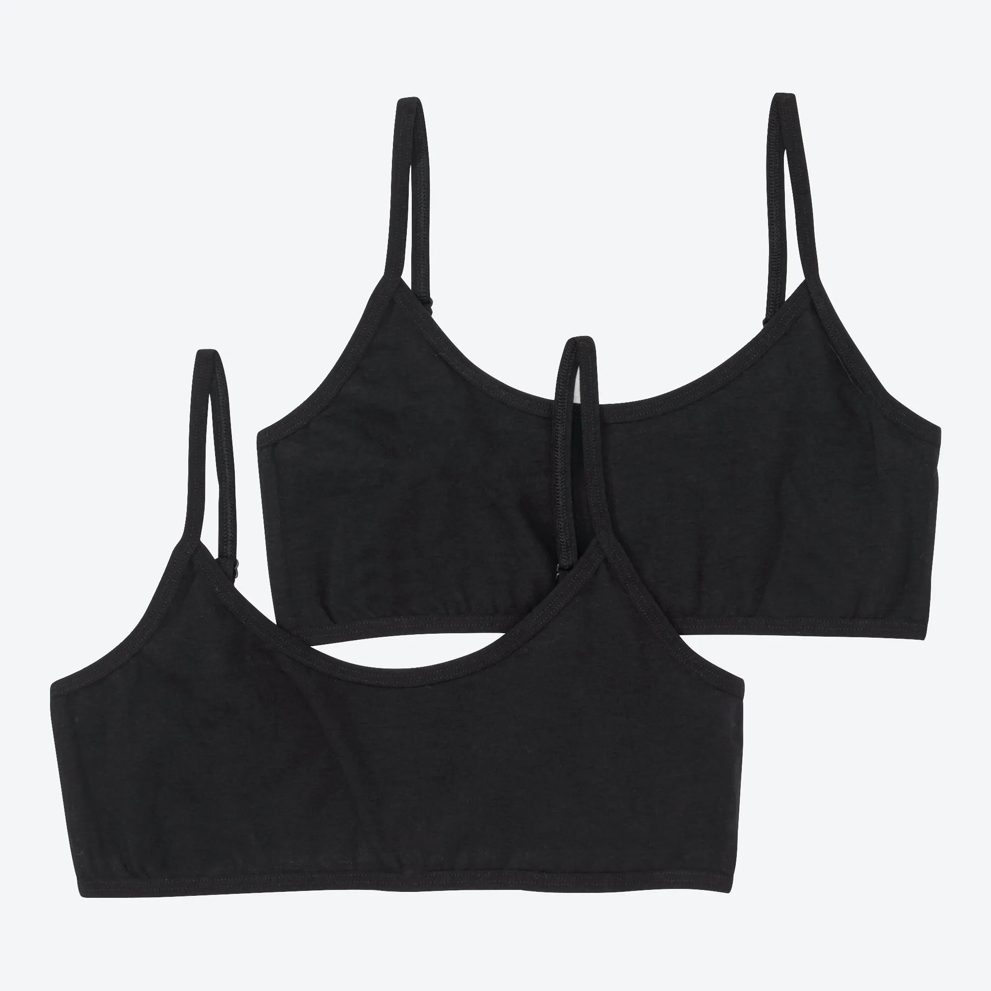 Bügelloses Mädchen-Bustier, 2er-Pack