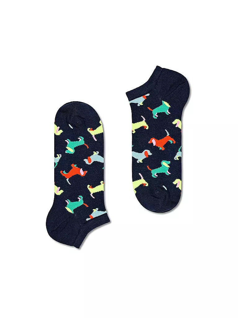 HAPPY SOCKS Herren Sneaker Socken 41-46 PUPPY LOVE navy dunkelblau