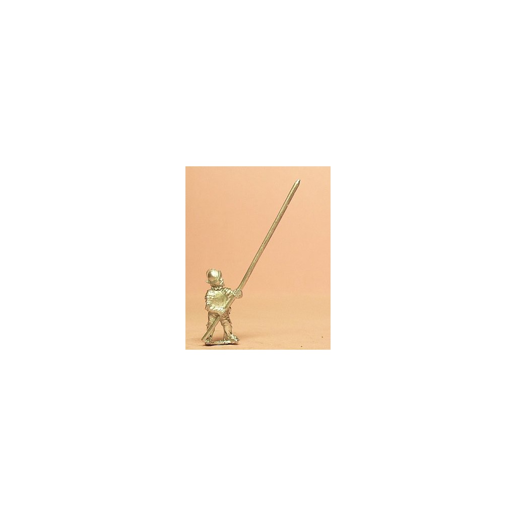 Spanish & English 1559-1605AD: Heavy Pikemen in Morion with Pike at 45 degrees