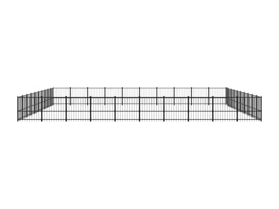 Chenil cage enclos pac noire 970 x 970 x 100 cm 02_0041892