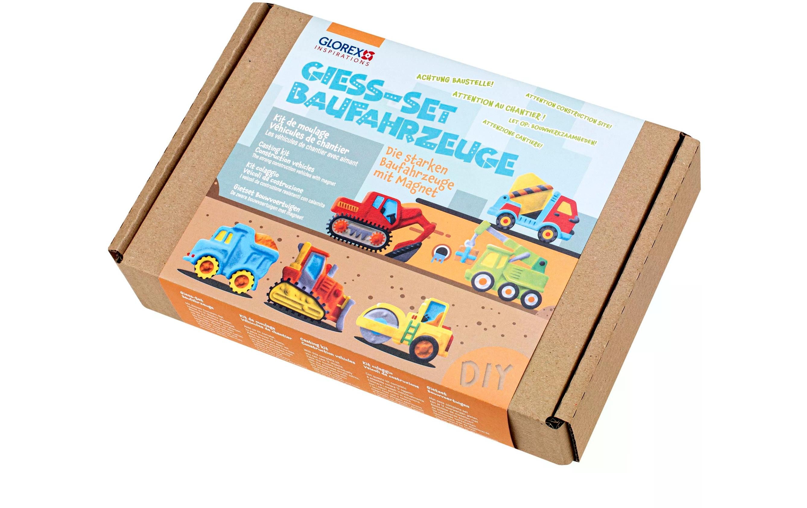 Modellier-Set BaufahrzeugeGiess-Bastelset für Kinder
