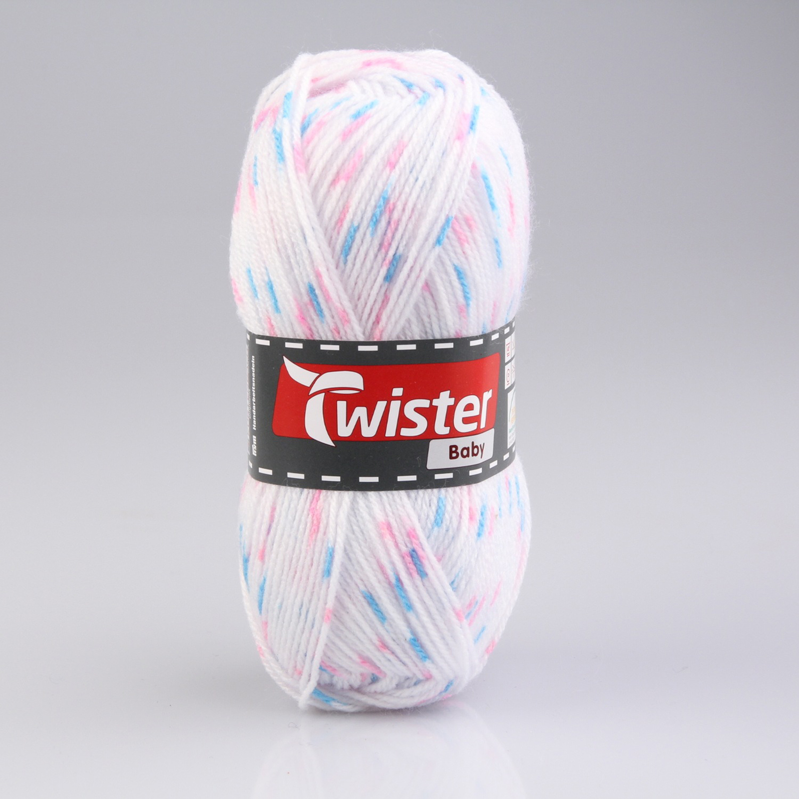 Wolle - weiß gefleckt - 50g