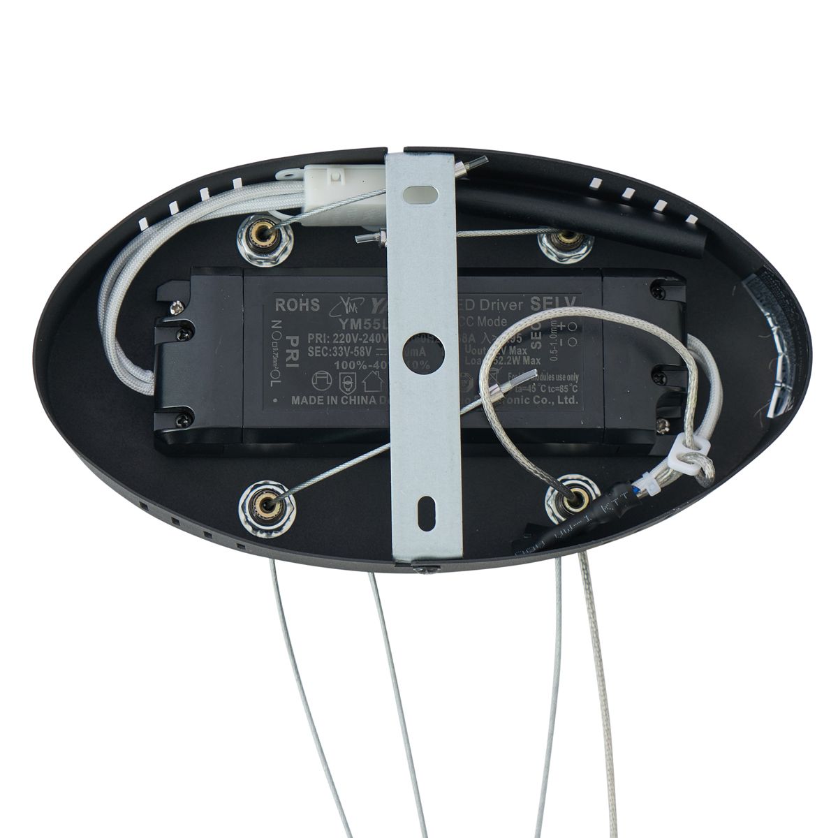 Scandinavische hanglamp zwart 110cm incl. LED 3-staps dimbaar - Circuit