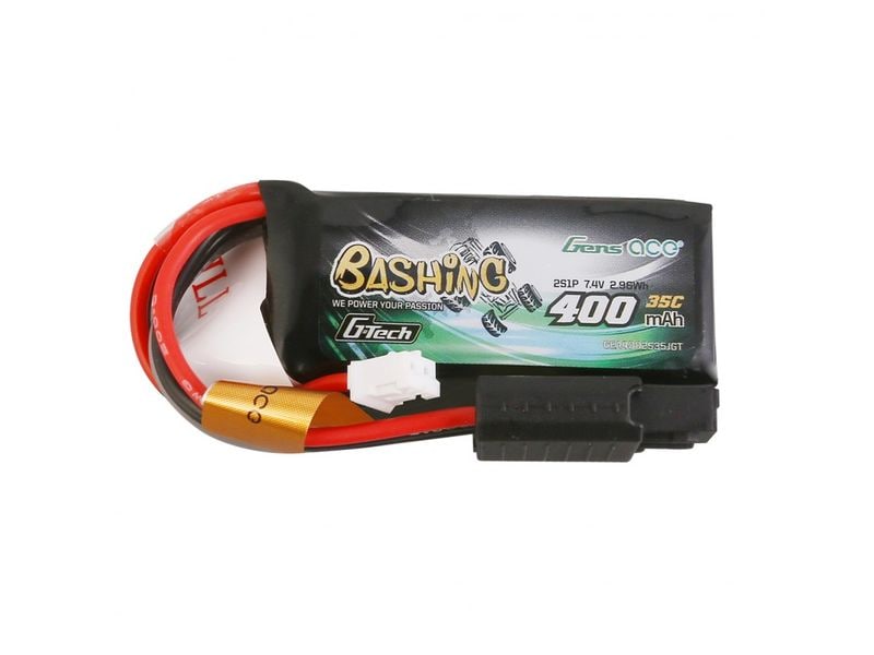 Gens ace RC-Akku LiPo 400 mAh 7.4 V 35C Bashing, G-Tech Kleiner 2S LiPo Akku mit JST-PHR Stecker