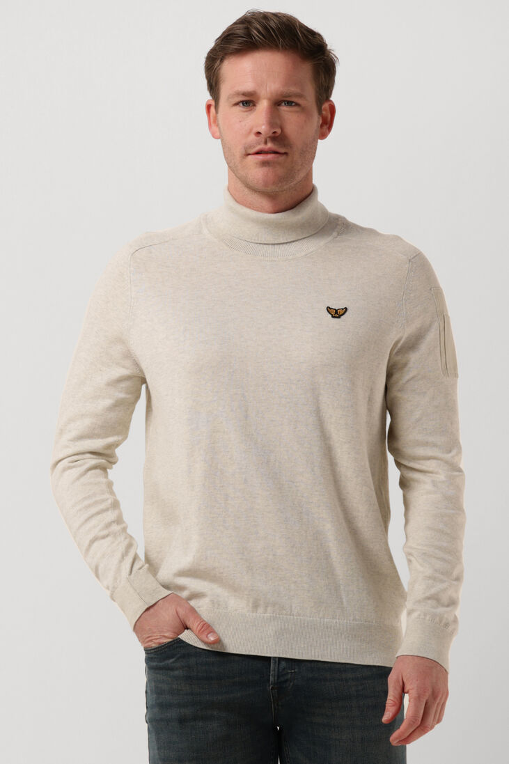 PME LEGEND gebroken wit pme legend coltrui turtleneck cotton elite knit