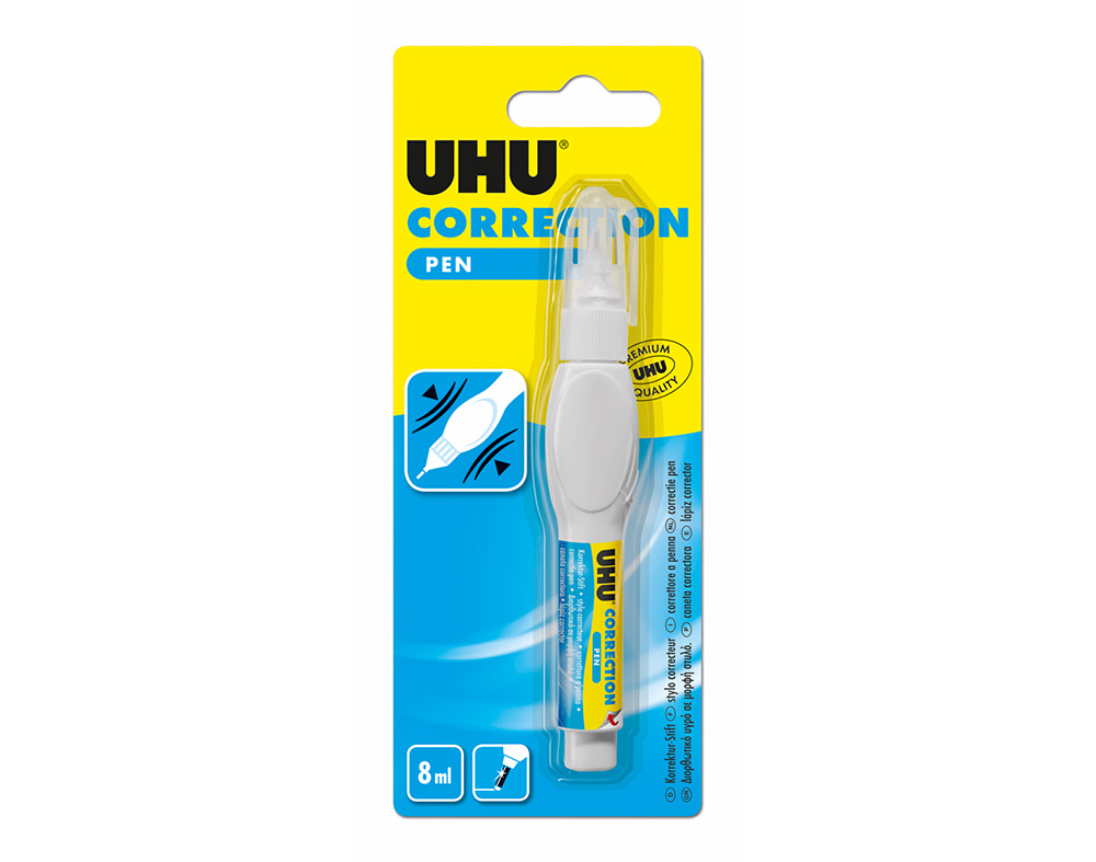 CANETA CORRETORA UHU 8ML