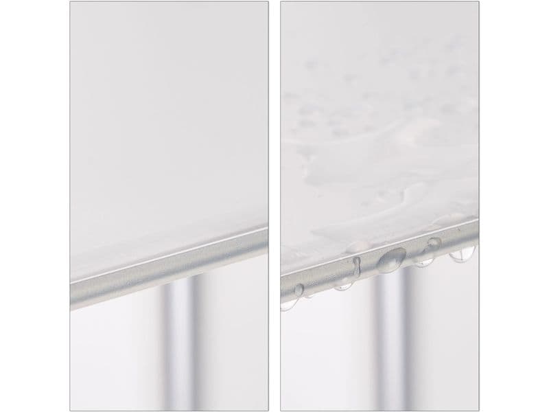 relaxdays Schuhschrank mit 12 Fächern Silber/Transparent/We Schuhschrank zum Zusammenstecken