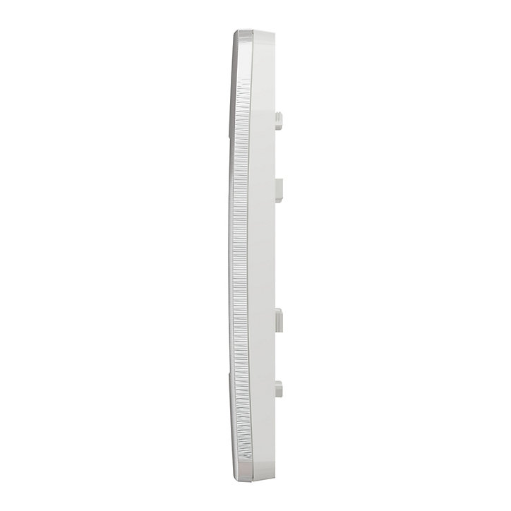 Plaque de finition simple Schneider Electric Unica Déco aluminium blanc