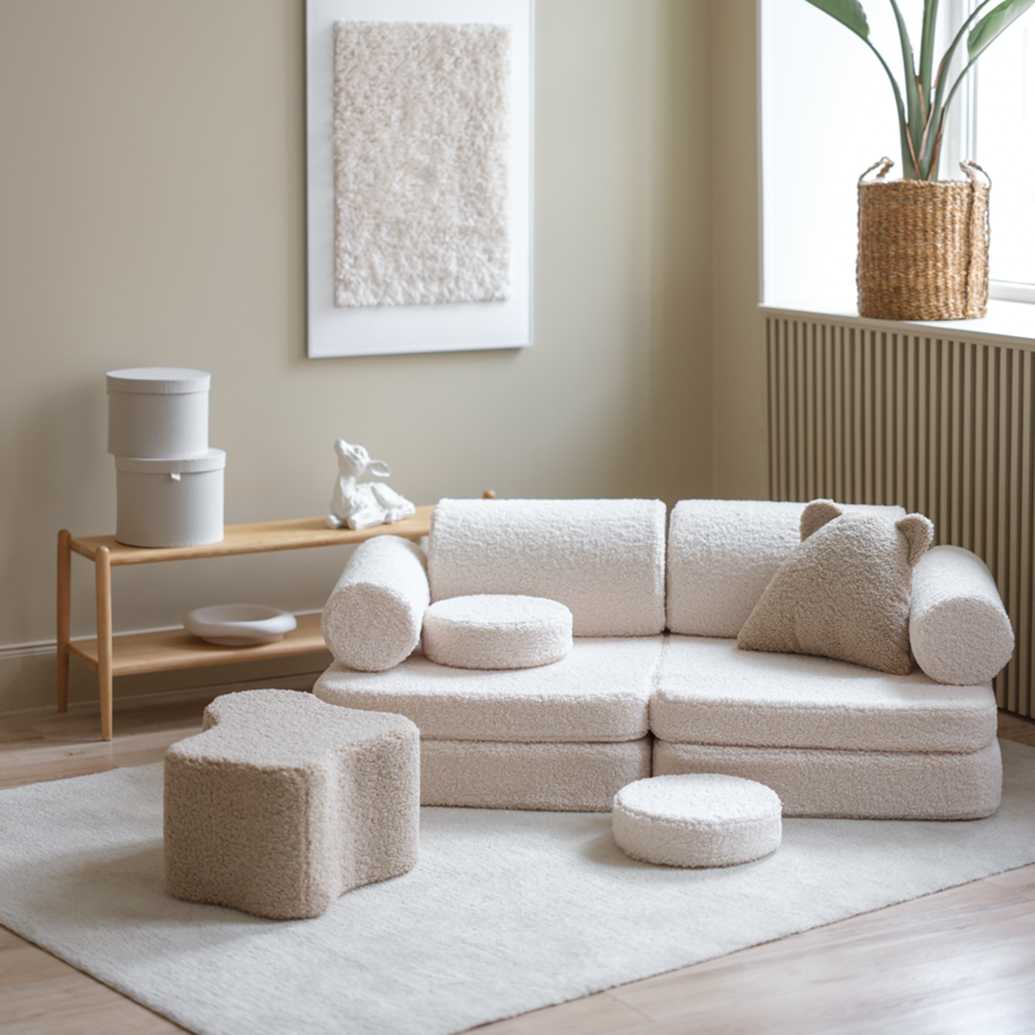 Wigiwama Sofa Settee Cream White