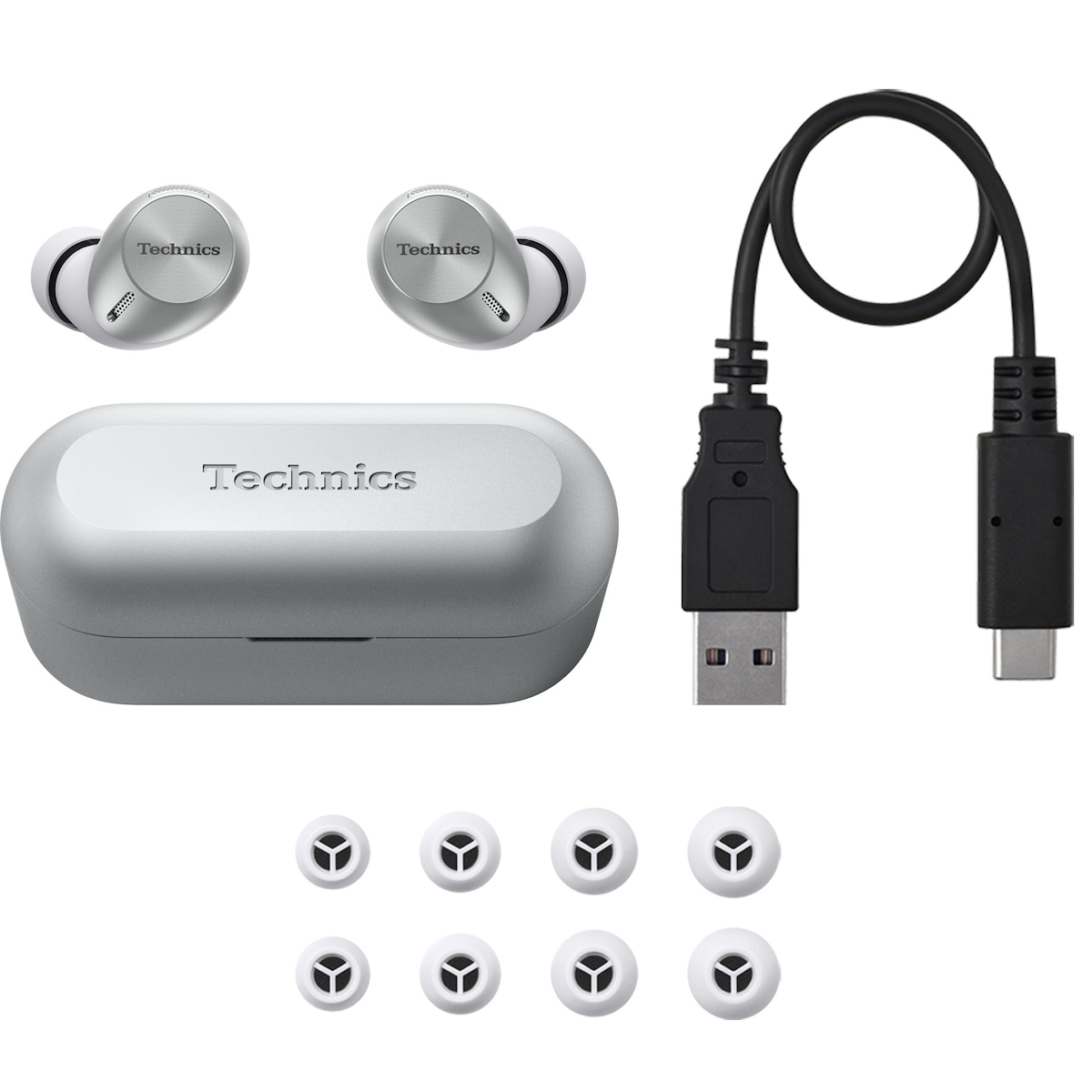 Technics AZ40 helt trådløse in-ear hodetelefoner (sølv)