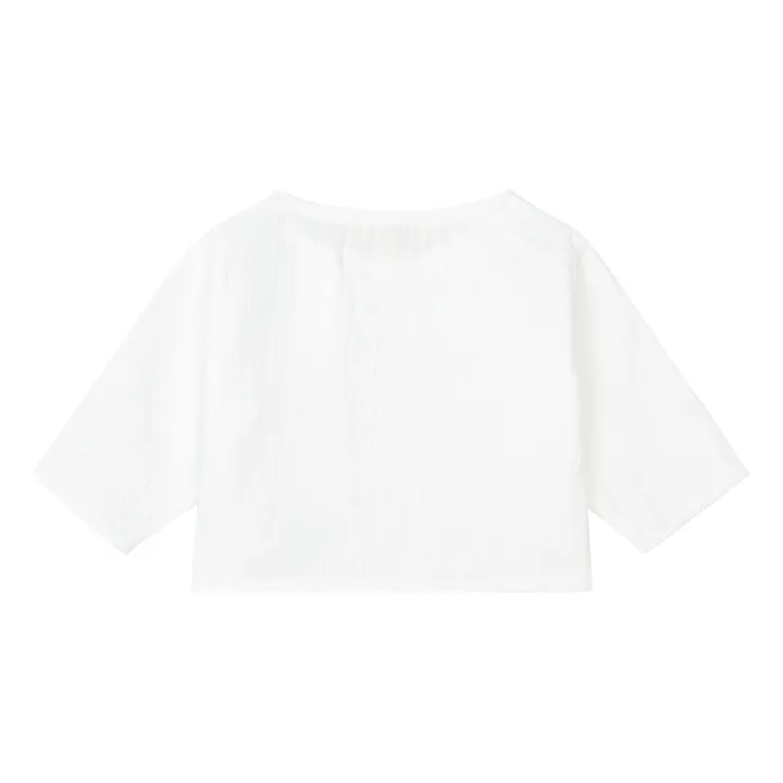 Marlot Paris Kurta Gaze de Coton Jacques | Blanc