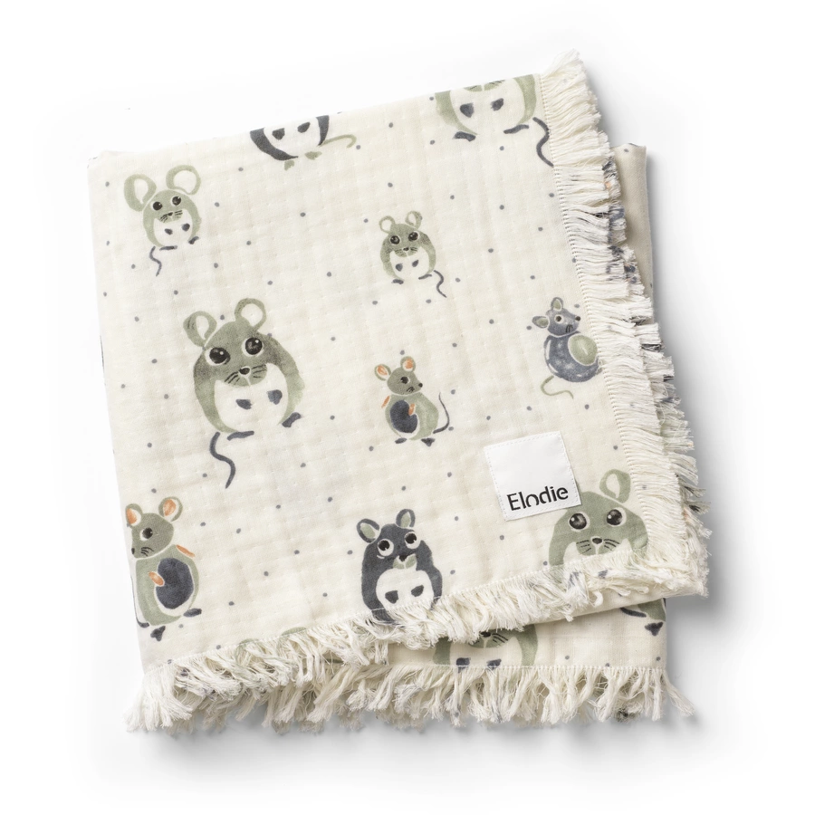 Elodie Baumwolldecke Forest Mouse