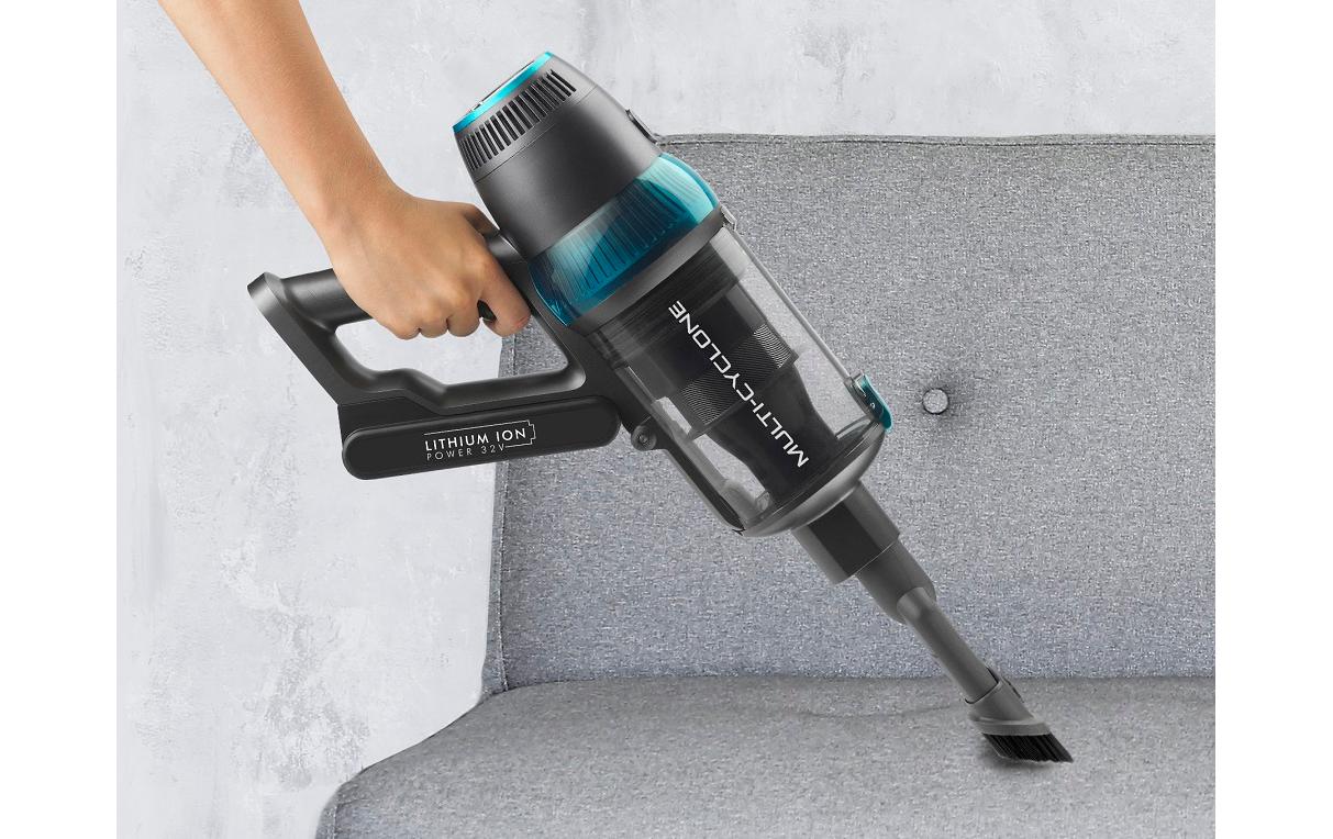 Quick Clean Professional T9621 Blau<br>2-in-1 Akkustaubsauger mit hoher Saugkraft