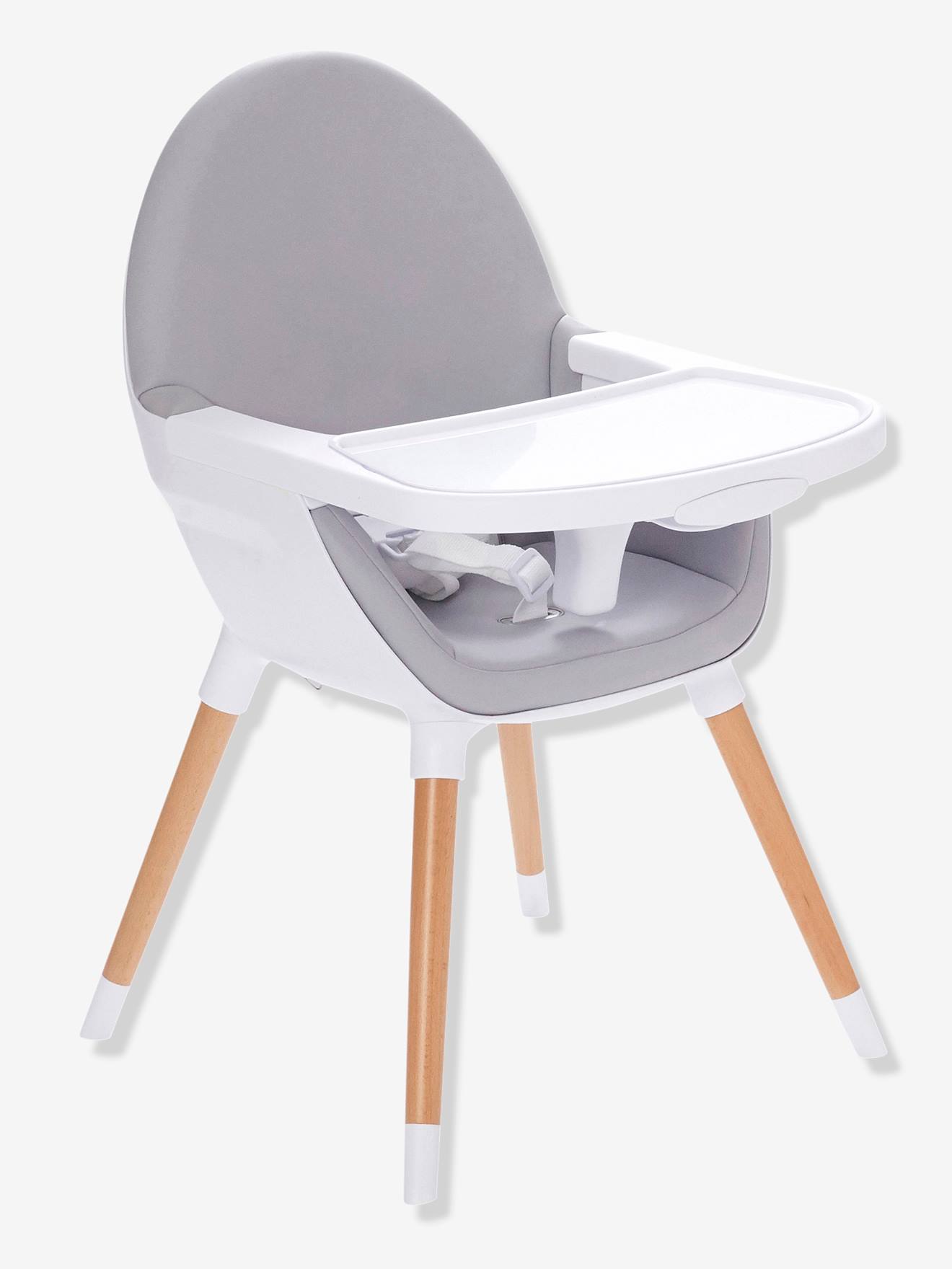 Cadeira alta conversível TopSeat com 2 ajustes de altura, estampa azul escura