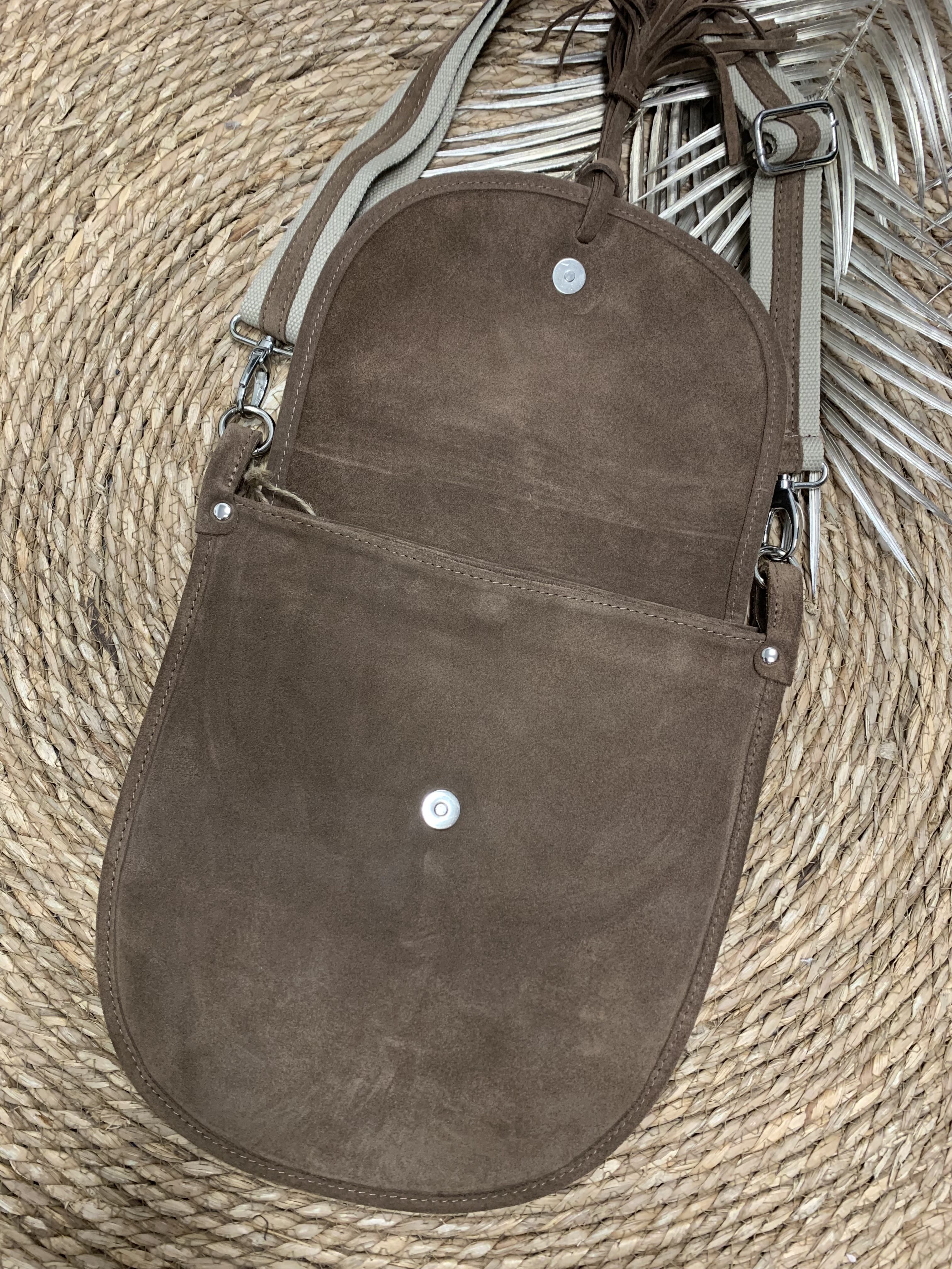 Meghan Bag - Suede Taupe
