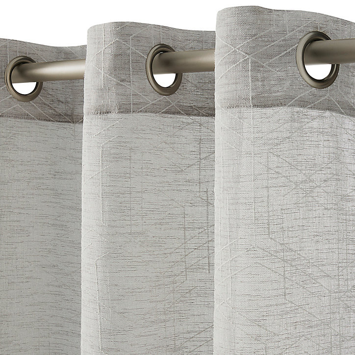 Voilage Kiya 260x140 cm Gris GoodHome