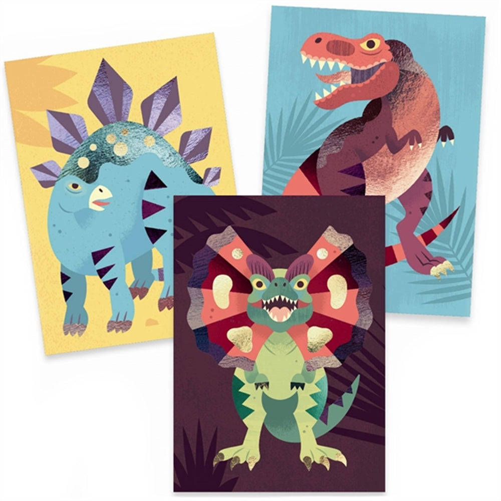 Køb Djeco Kreative Æske Foliebilleder Jurassic