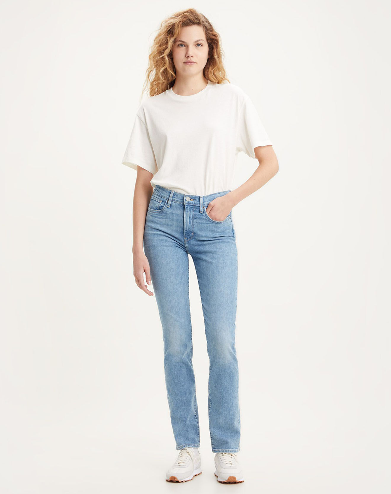 Levi's® Jean 724 High Rise Slim taille haute bleu