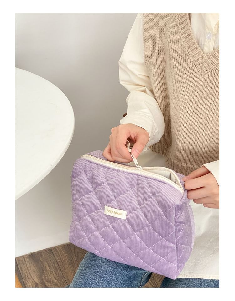 TangTangBags - Gewatteerde make-uptas met rits