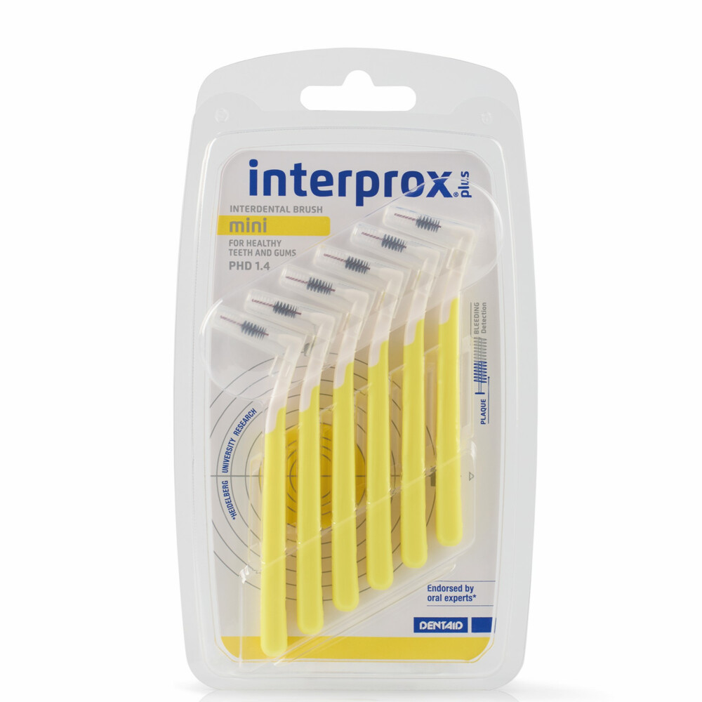 6x Interprox Ragers Plus Mini Geel PHD 1.46 stuks