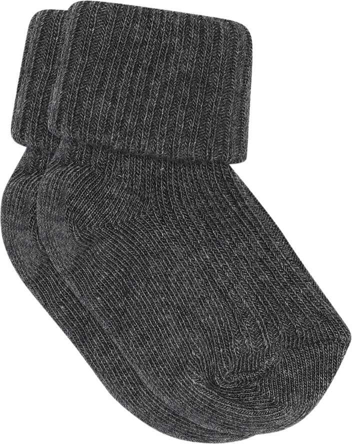 mpKids Anklesock 2/2 pad baby Grå
