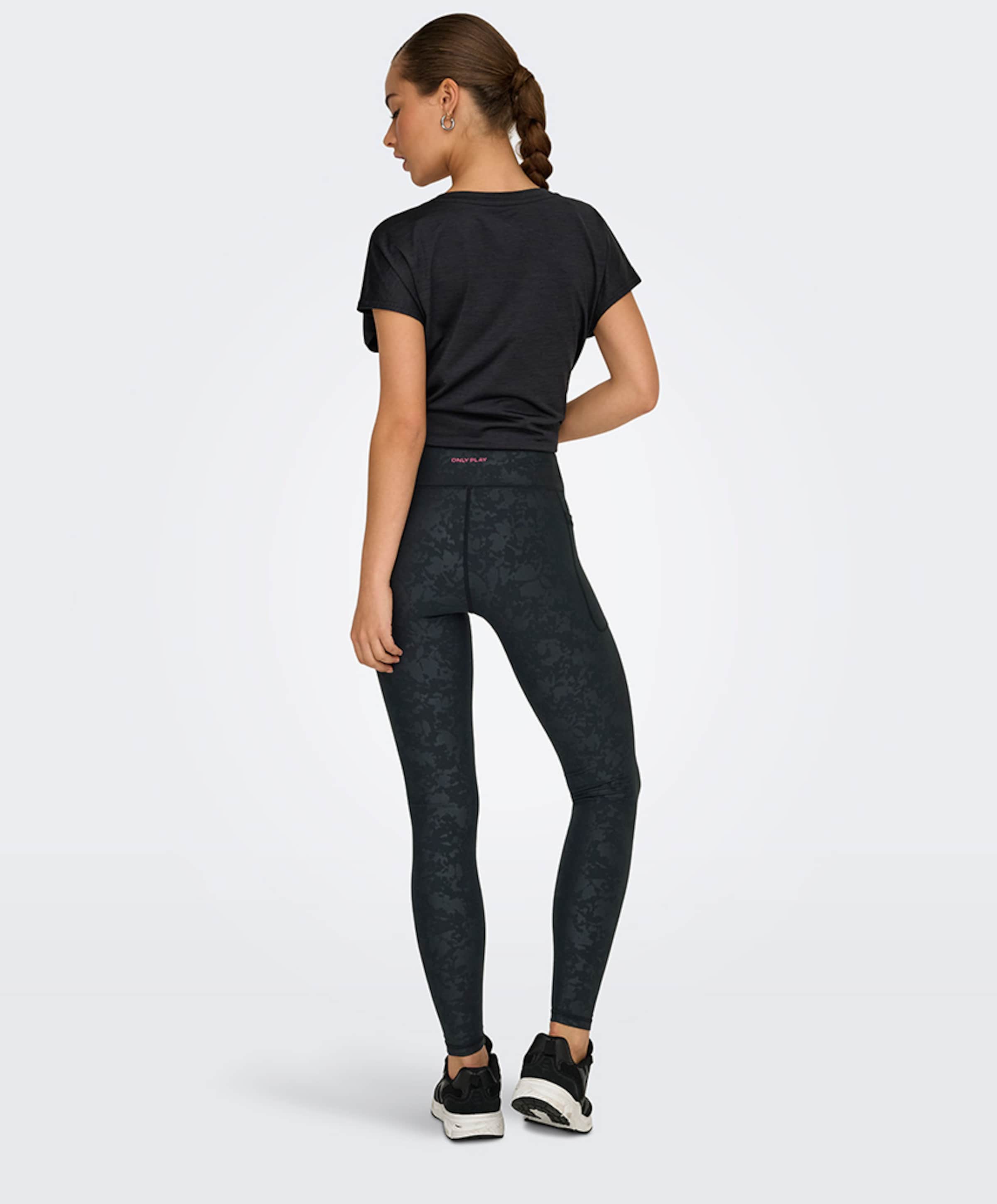 Only play ONPJAM-2-FONT HW PCK AOP dames tights zwart