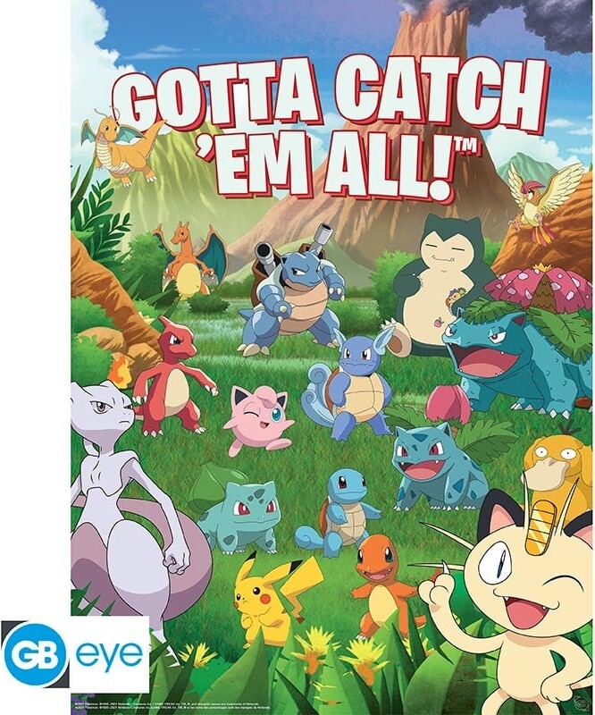 Pokémon Plakater - Environments - 52X38 CM - 2 Stk