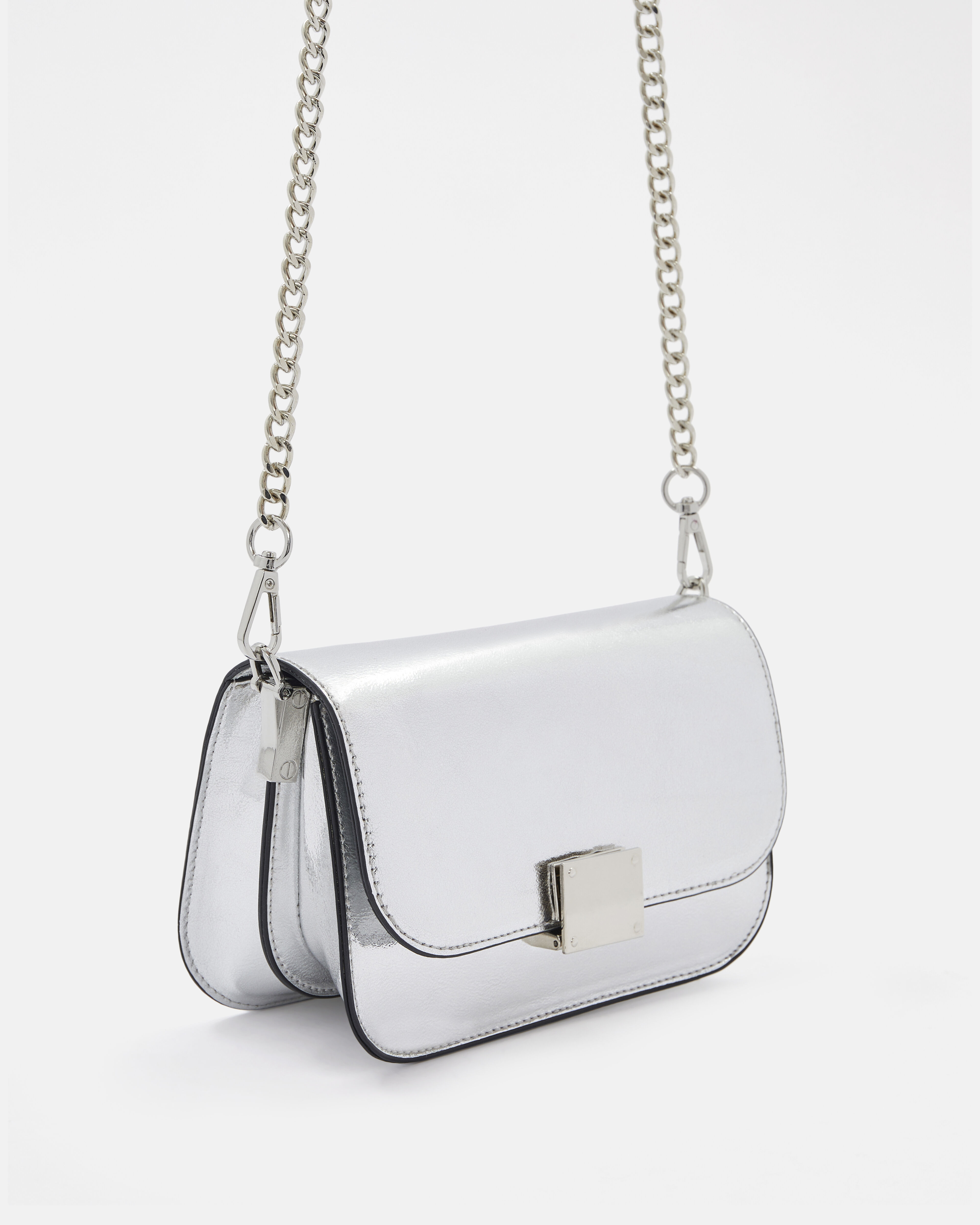 SAC PETIT FORMAT FLIP Argent