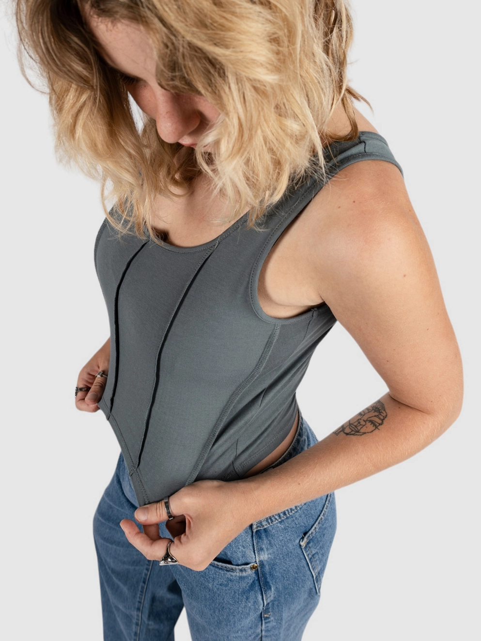 Zine Rowan Tank Top balsam green