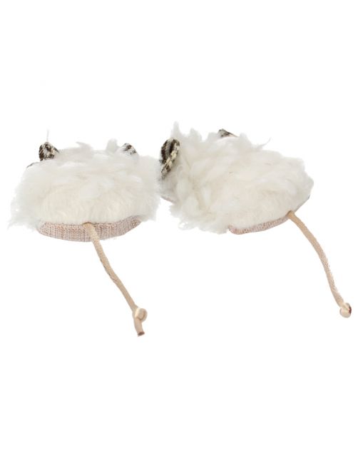 Adori Speelgoed Fluff Twins - Kattenspeelgoed - 14x5x1.5 cm Wit