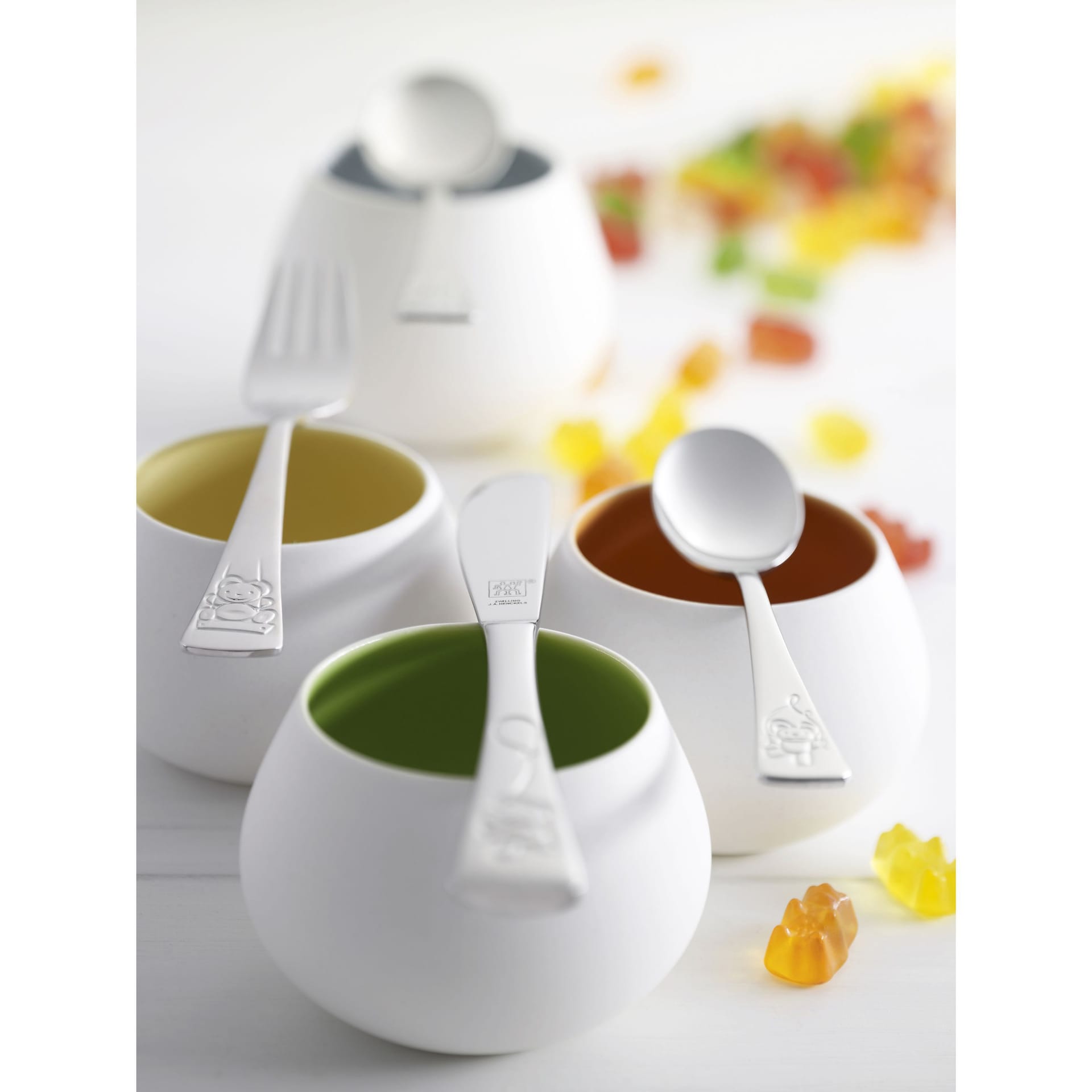 ZWILLING Kinderbesteck-Set TEDDY 4-teilig Edelstahl