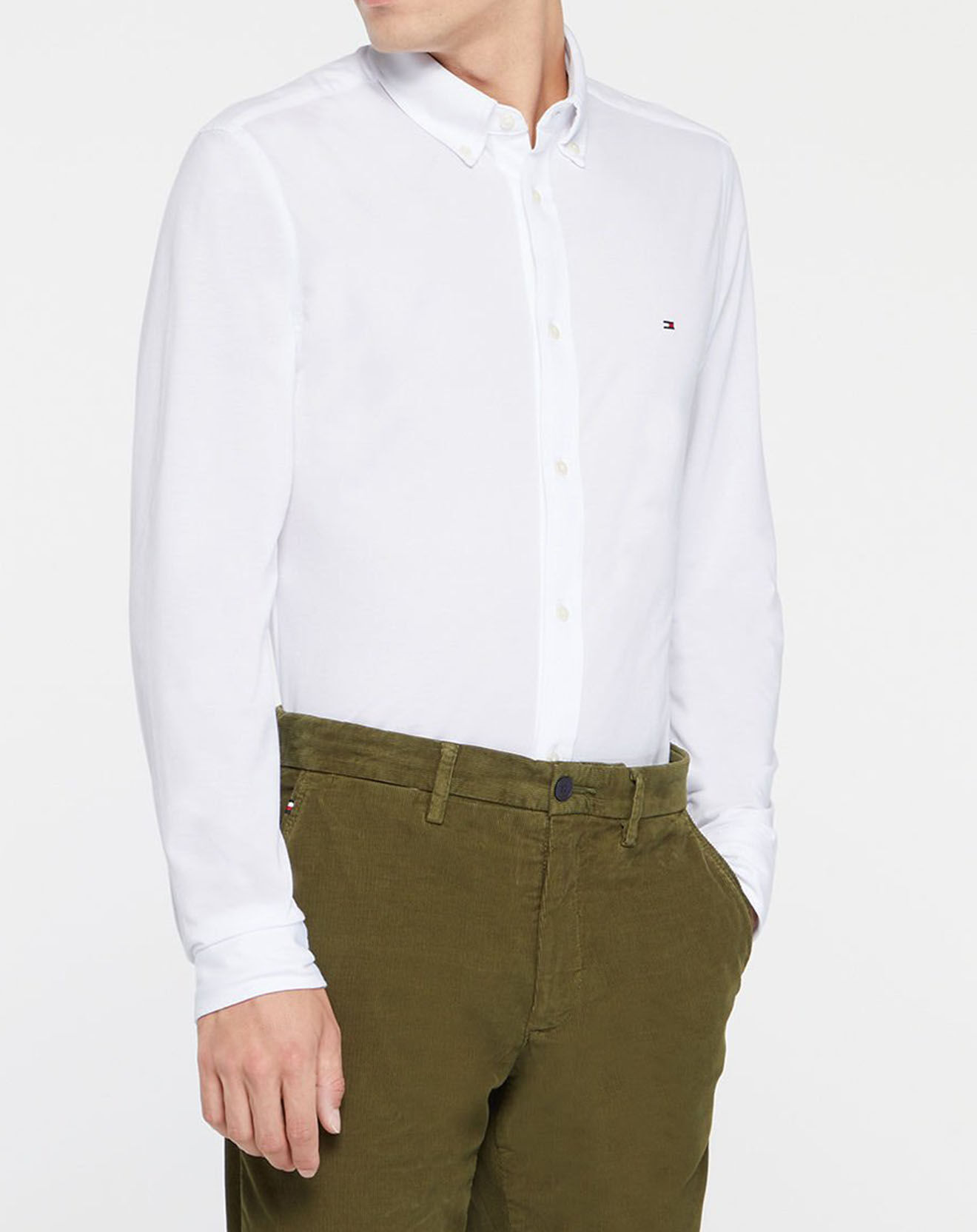 Tommy Hilfiger Chemise Slim 1985 Solid blanche