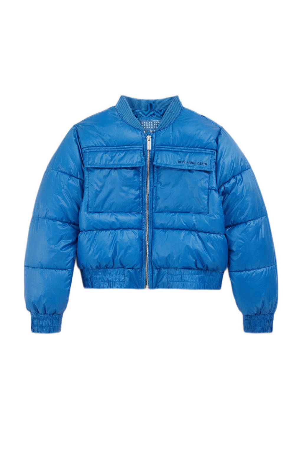 WE Fashion gewatteerde winterjas blauw