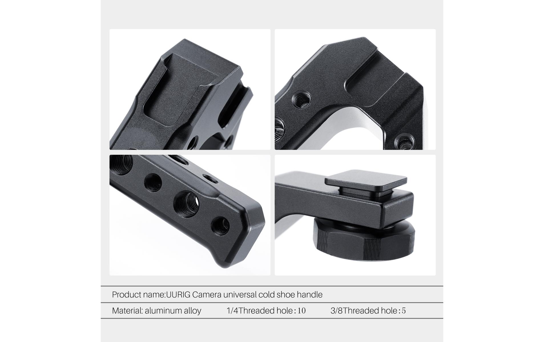 Haltegriff R005Aluminium-Universalhandgriff mit kaltem Schuh