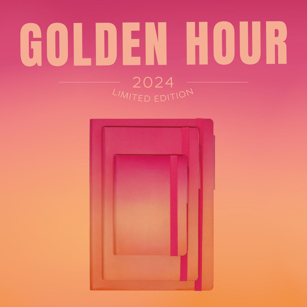 Caderno Grande Pautado - Golden Hour